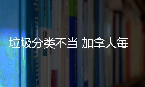 万元垃圾分类拿大不当每年损失数百 加