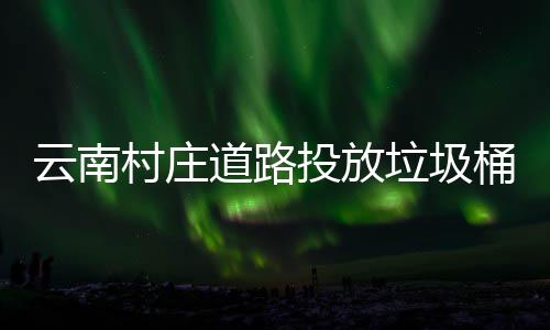 道路垃圾投放桶环美了境更云南村庄