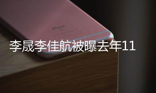 曝去航被李晟李佳离婚 李离婚了吗年1晟李佳航1月