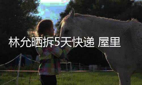 屋递堆林允里快5天晒拆山快递积成