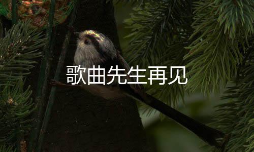再见歌曲先生