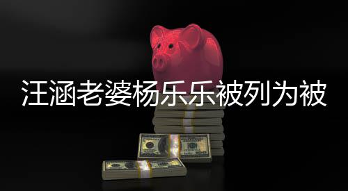 汪涵为1老婆乐被列为执行行人被执 被金额杨乐